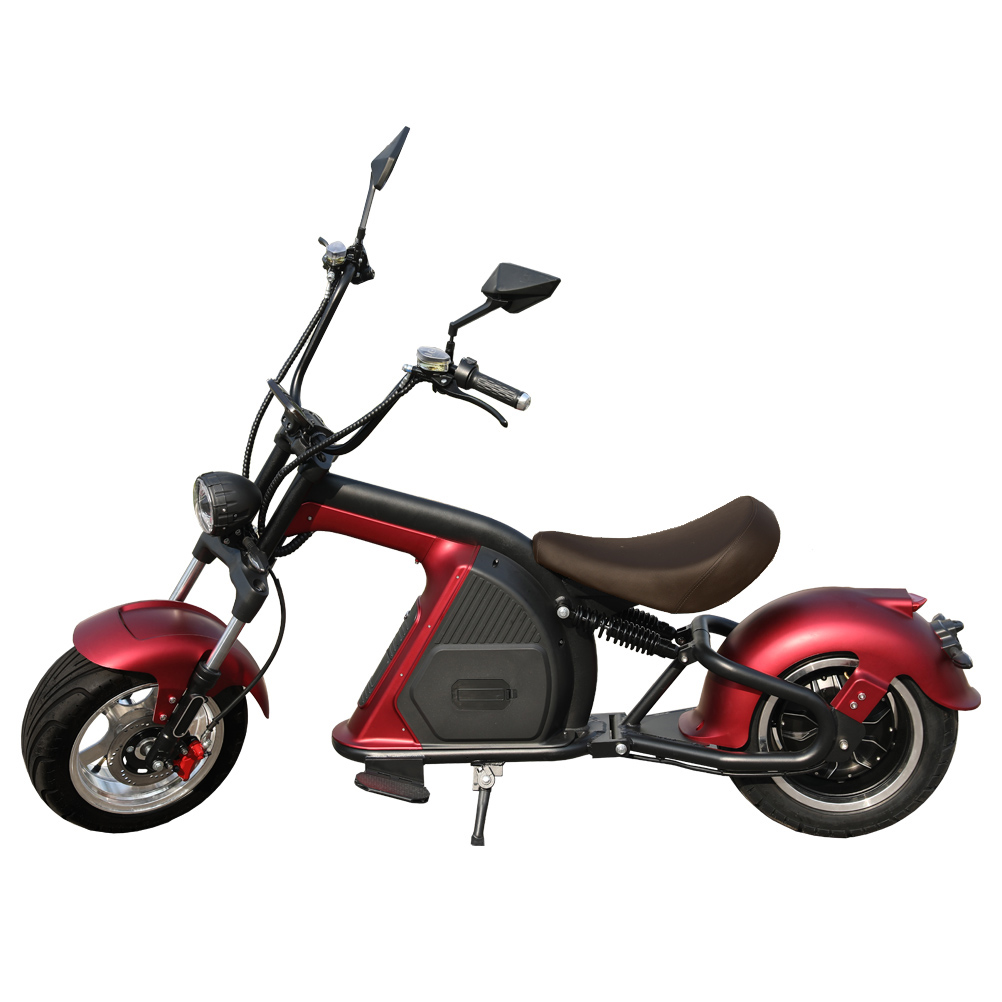 Venda de Moto Elétrica Scooter 2000W Vermelha Homologada para
