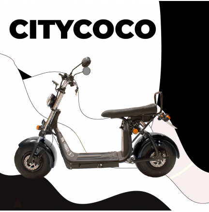 CityCoco Go 1,55KW / 20AH (bateria dupla) Preto