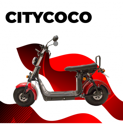 CityCoco Go 1,55KW / 20AH (bateria dupla) Vermelho